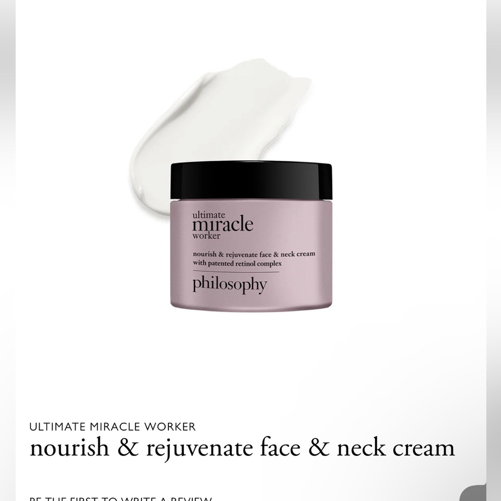 Philosophy Miracle Worker Nourish & Rejuvenate Face and Neck Cream